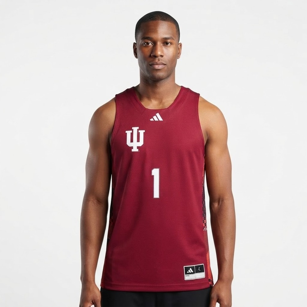 Adidas Indiana Hoosiers Jersey Men Large Red NWT 2025 Black History Month BHM